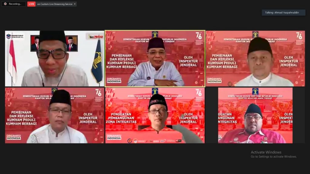 Kanwil Kemenkumham Jateng Bagikan 3.626 Paket Bantuan Sosial