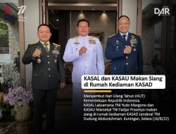 Realisasikan Harapan Jokowi, Tiga Pimpinan Matra TNI, KSAD, KSAL, dan KSAU Bertemu di Kediaman Jenderal DAR